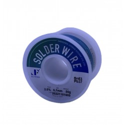 Solder wire Sn63Pb37, 0.7mm, Kurşunlu tel lehim, Sn63Pb37, 0.7 mm, 50 gram makara, Jufeng